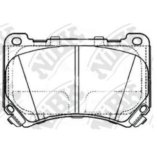 Колодки тормозные передние к-кт NiBK PN11002 фото