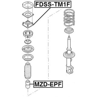 Опора амортизатора FEBEST FDSS-TM1F фото 2