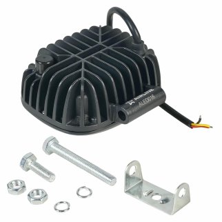 Фара светодиодная прямоугольная, четкая свет. граница+Обод, 30W (120х126х65) 12/24V PRO (ALED016) фото 3