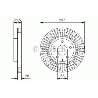 Диск тормозной BOSCH 0 986 479 B15 фото