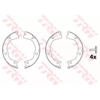 Колодки ручного тормоза к-кт TRW GS8860 фото
