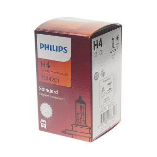 Лампа 24V H4 75/70W PHILIPS MasterDuty 1 шт. картон 13342C1 фото 1
