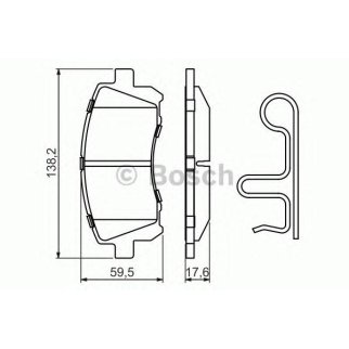 Колодки тормозные передние к-кт BOSCH 0 986 424 700 фото
