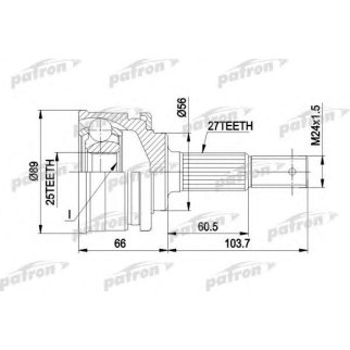 ШРУС наружн к-кт NISSAN: MAXIMA 88 - 94, PRAIRIE 83 - 88, PRIMERA Traveller 90 - 98 фото