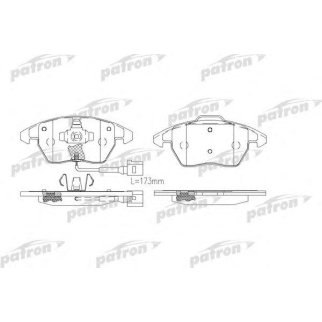 Колодки тормозные PATRON PBP1728 фото