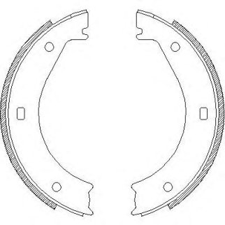 4404.00_=415SBS=415 100-SX=361266B=FSB272 !колодки барабанные ручника BMW E28/E34/E23/E32 all фото