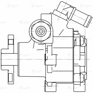 Насос ГУР для а/м BMW 5 (E60) (03-) 2.5i/3.0i (LPS 2603) фото 4