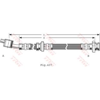 Шланг тормозной перед лев фото