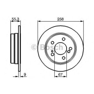 Диск тормозной задний BOSCH 0 986 478 188 фото