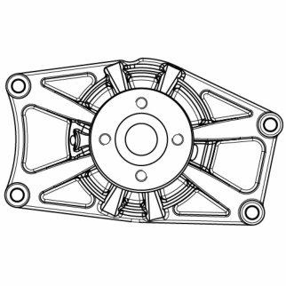 Насос водяной для а/м Hyundai HD/County (98-) 3.9D (D4DA/D4DB) (LWP 0805) фото 4