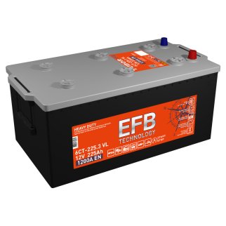 Аккумуляторная батарея TUBOR EFB 6СТ225 (+слева(3)) 517х274х234 1200А фото