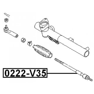Тяга рулевая FEBEST 0222-V35 фото 2