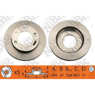 Диск тормозной NiBK RN1148 фото