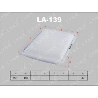 Фильтр воздушный LYNXauto LA-139 фото