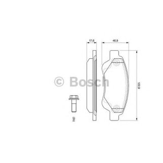 Колодки тормозные передние к-кт BOSCH 0 986 494 065 фото