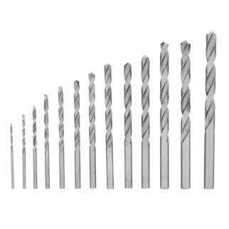 Набор сверл по металлу, 2-8мм HSS, 13 шт. метал. коробка цил. хвостовик MATRIX фото 4