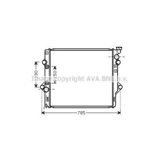 Радиатор основной AVA TO2367 фото