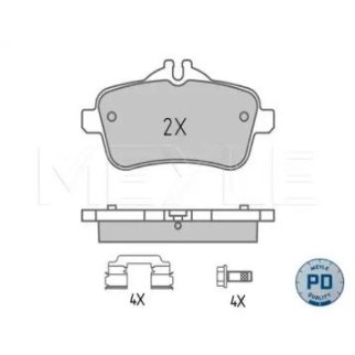 Колодки тормозные к-кт Meyle 025 252 1618PD фото