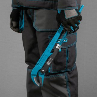 Ключ трубный рычажный №2, 1,5", цельнокованый, CrV , тип "B" Gross фото 1