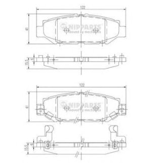 Колодки тормозные к-кт NIPPARTS J3612016 фото