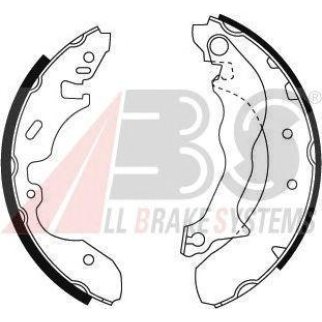 Колодки тормозные FORD Mondeo 1.6i-2.0i/1.8TD 93-00 задние барабанные к-кт ABS фото