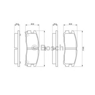 Колодки тормозные задние дисковые к-кт BOSCH 0 986 461 145 фото