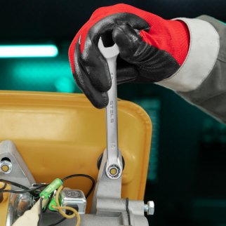 Ключ комбинированный 10 мм, CrV, матовый хром STELS фото 6