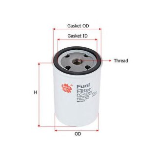 Фильтр топливный (наверт.) M16х1.5 H=115mm RVI/MAN/Deutz/Case фото