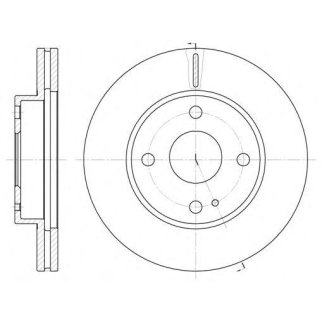 6056.10_диск тормозной передний! Mazda 323 1.3-1.8 89> фото