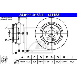 Диск тормозной задн, MERCEDES-BENZ: S-CLASU SU280/S 320/S 320 CDI/S 320 CDI/S 350/S 430 98-05 фото