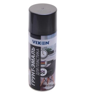 Грунт-эмаль для пластика VIXEN графит (аэрозоль) 520мл фото
