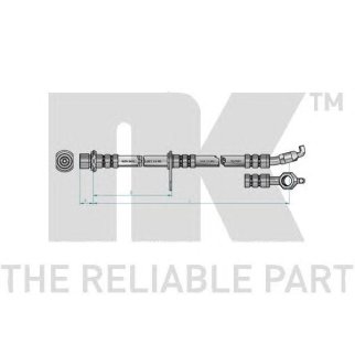 Шланг тормозной передний правый / TOYOTA Carina E 92~ фото