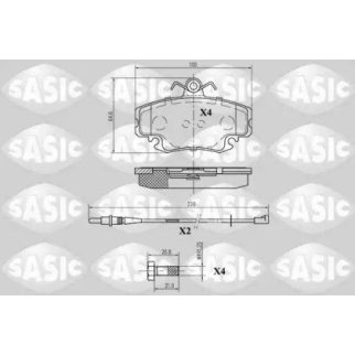 Колодки тормозные передние RENAULT Logan, Sandero, Megane, Clio фото