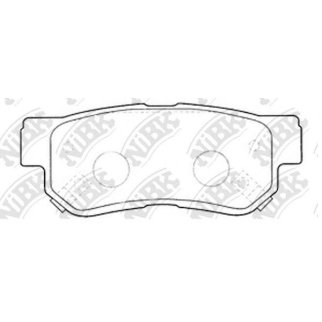Колодки тормозные задние дисковые к-кт NiBK PN0539 фото