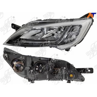 Фара лев CITROEN JUMPER 14- ХРОМ ДИОД фото