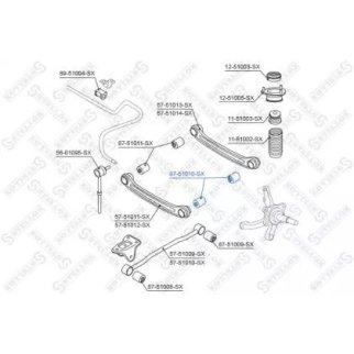 87-51010-SX_сайлентблок зад. рычага наружн.! Hyundai Accent all 99> фото
