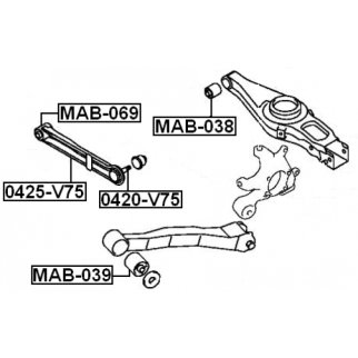 Опора шаровая FEBEST 0420-V75 фото 2