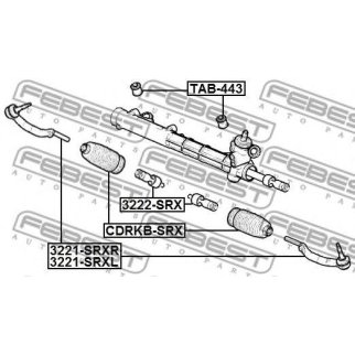Наконечник рулевой LH FEBEST 3221-SRXL фото