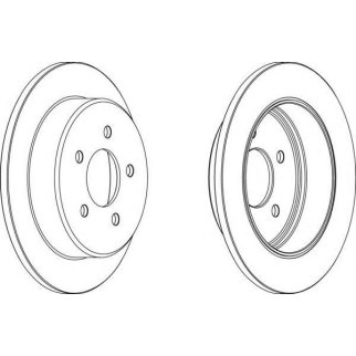 Диск тормозной задний FERODO DDF1378 фото
