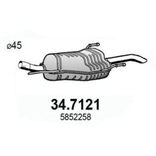 Глушитель основной ASSO 34.7121 фото