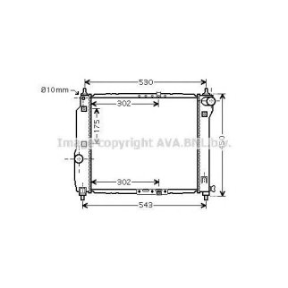Радиатор основной AVA DWA2066 фото