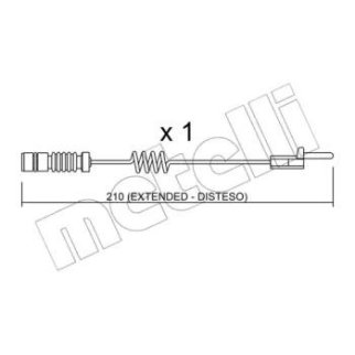 Датчик износа колодок METELLI _SU.099 фото