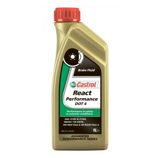 Тормозная жидкость Castrol React Performance DOT 4 1(л) фото