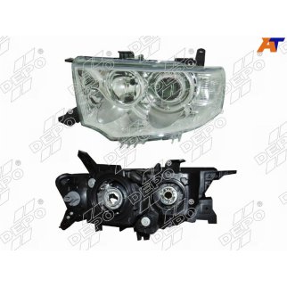Фара правая DEPO 214-1197R-LD-EM фото