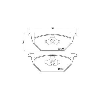 Колодки тормозные передние к-кт Brembo P 85 041 фото