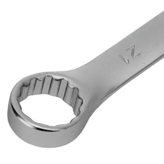 Ключ комбинированный 21 мм, CrV, матовый хром STELS фото 4