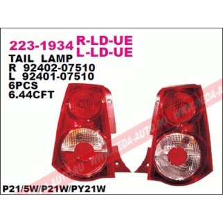 Фонарь задний прав (красно-белый) KIA: PICANTO 08- фото