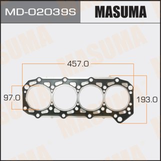 Прокладка ГБЦ Masuma MD-02039S фото