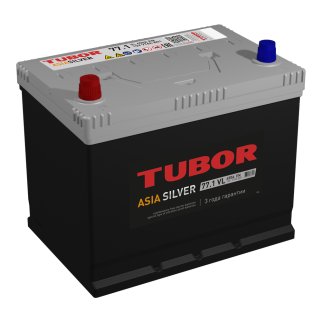 Аккумуляторная батарея TUBOR ASIA SILVER 6СТ 77 прям. 258х175х221 650A D26R фото