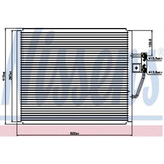 Радиатор кондиционера (конденсер) Nissens 94529 фото